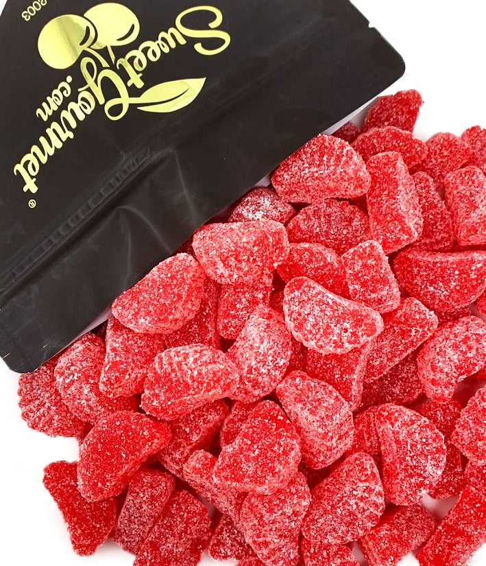 SweetGourmet Jelly Cherry Slices Bulk Candy | 2 Pounds