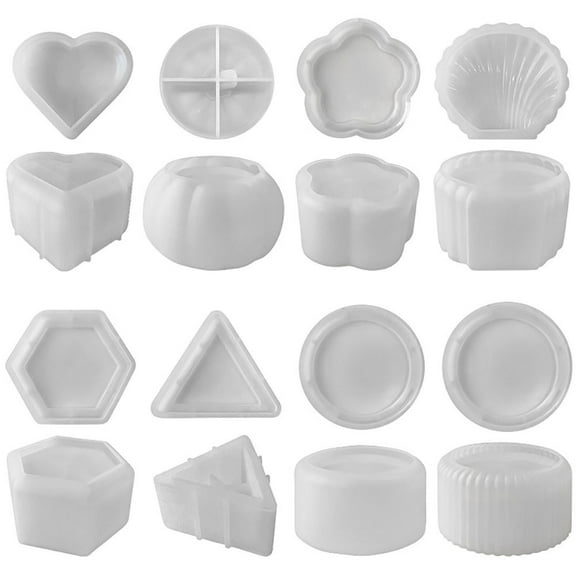 JDH silicone Jar Resin Molds Extra Large, Jars Silicone Molds with Lid for DIY Storage Box, Home Decoration