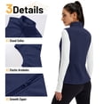 thumbnail image 3 of YUCOLEN Women's Fleece Vest Warm Soft Sleeveless Zip Outerwear Jackets with Zipper Pockets Navy L, 3 of 6