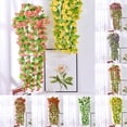 thumbnail image 5 of Artificial Fake Hanging Silk Flowers Vine Plant Fake Plant Flower Garden Decor, 5 of 5