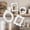 White, variant on Zeiwohndc Tiny Antique Photo Frame Tiny Baroques Ornate Frame 4Pcs Mini Picture Frame