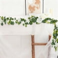 thumbnail image 4 of Faux Eucalyptus Rattan Garland 70.9 Inch, Bendable Artificial Flower Vine for Home Wall Decoration, Wedding Arch Decorations, 1 Rattan Cane, 4 of 5