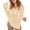 Khaki_#01, variant on Sewkxo Women's Beach Cover Ups Letter Long Sleeve V Neck Beach Sweater Split Hem Knit Crochet Tops Pullovers Jumper Top,Yellow XL