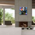 thumbnail image 4 of Epic Graffiti 'Bitcoin Warrior' by Jan Kasparec, Canvas Wall Art, 26"x26", 4 of 8