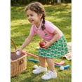 thumbnail image 4 of BemeyourBBs Toddler Baby Girl Golf Outfit Infant Baby Girls Summer Clothes Collared Short Sleeve Button Down Shirt and A-line Skirt Set Toddler Girls 2 Piece Summer Outfit, 4 of 9