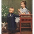 thumbnail image 3 of Franz von Matsch 15x16 Black Modern Framed Museum Art Print Titled - Resi and Hans Matsch, the Children of the Artist (1902), 3 of 5