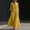 Yellow women's v neck maxi dress a1, variant on Uscallm Women's V Neck 3/4 Sleeve Button Down Maxi Dresses Flowy Boho Casual Loose Long Travel Beach Sundresses, Brown M