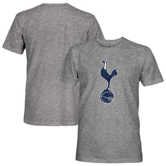 Men's 1863FC Heather Gray Tottenham Hotspur Color Crest Twisted Tri-Blend Slub T-Shirt