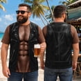 thumbnail image 3 of VeFlora Men's Oktoberfest Outfits, Short Sleeve Button Down Oktoberfest Shirts for Men, Casual Top for Oktoberfest, Party and Festival Wear(Bronze/XXL), 3 of 8