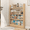 Natural-39.4"W, variant on VGBYUJ Behind The Door Bookshelf, 4 Tier 47.4" Behind The Door Storage Organizer, Space-Saving Wall Mount Bookcases for Narrow Space, Solid Wood