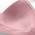 thumbnail image 6 of SMihono Wireless Bra for Women with Support - No Underwire Full Coverage Push Up Comfort Bras Plus Size Soft Bralettes Pink L（42/95C）, 6 of 6