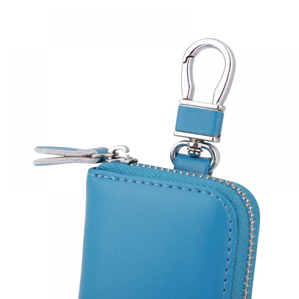  ihreesy Car Key Holder Bag,Car Smart Key Chain Keychain Holder  Multifunctional Keychain Case Wallet Keyring Zipper Bag with Metal Hook  Zipper,Gray : Clothing, Shoes & Jewelry