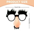 thumbnail image 3 of RUIG Kids Halloween Decoration Toys Gift, Glasses With Funny Nose With Eyebrows And Mustache Perfect Party For Halloween And Birthday Parties, 3 of 9