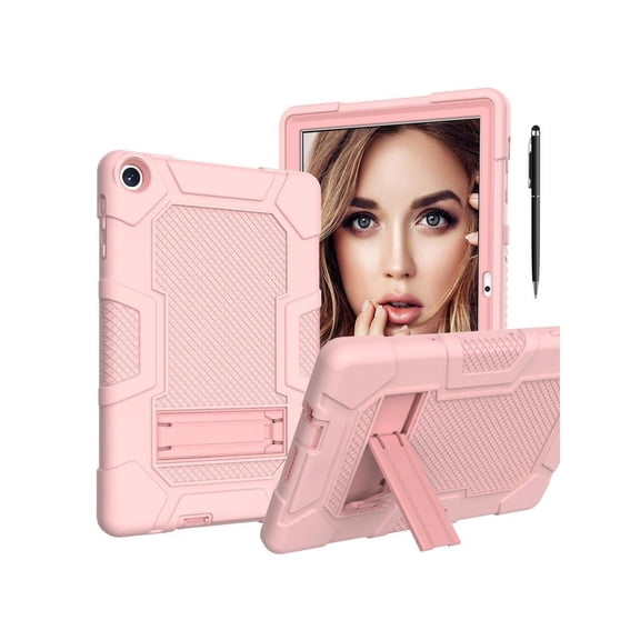 Case for Huawei Matepad T10s 10.1 inch / T10 9.7 inch with Kickstand, Heavy Duty Shockproof Protective Cover with Stylus Pen