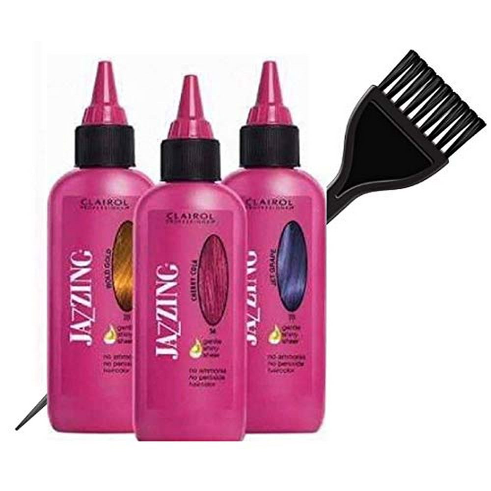 Clairol JAZZING No Ammonia, No Peroxide Haircolor (w/Sleek Brush) Temporary, SemiPermanent Hair
