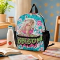 thumbnail image 6 of 13In Zombio Character Backpack Front Pocket Small Knapsack Cartoon Daypack Lightweight Bookbag, 6 of 8