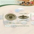 thumbnail image 2 of Uxcell Screw Caps Covers, Plastic Self Tapping Hole Cap Covers Dust Proof Sticker Waterproof for Furniture Cabinet Champagne, 2 of 7