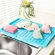 thumbnail image 3 of Apmemiss Silicone Dish Drying Mat with Built-in Drain Lip, Dish Drying Mats for Kitchen Counter, Hygienic Ultra Absorbent Dish Drying Pad, Sturdy Compact Easy to Clean Tray, 17.5" x 12", 3 of 3