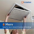 thumbnail image 4 of Filters Fast 10x16x1 Air Filter MERV 8, 1 Ac Furnace Air conditioner Filters, Made in the USA, Actual Size: 95x155x075, 6 Pack, 4 of 4