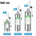 thumbnail image 3 of Ametoys 5L Double Aquarium CO2 Generator System Kit CO2 Stainless Steel Cylinder Generator System with Solenoid Valve Bubble Diffuser Carbon Dioxide Reactor Kit for Aquarium, 3 of 7
