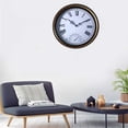 thumbnail image 2 of 12In Retro Waterproof Wall Clock With Thermometer Battery Operated Silent Clock, 2 of 7