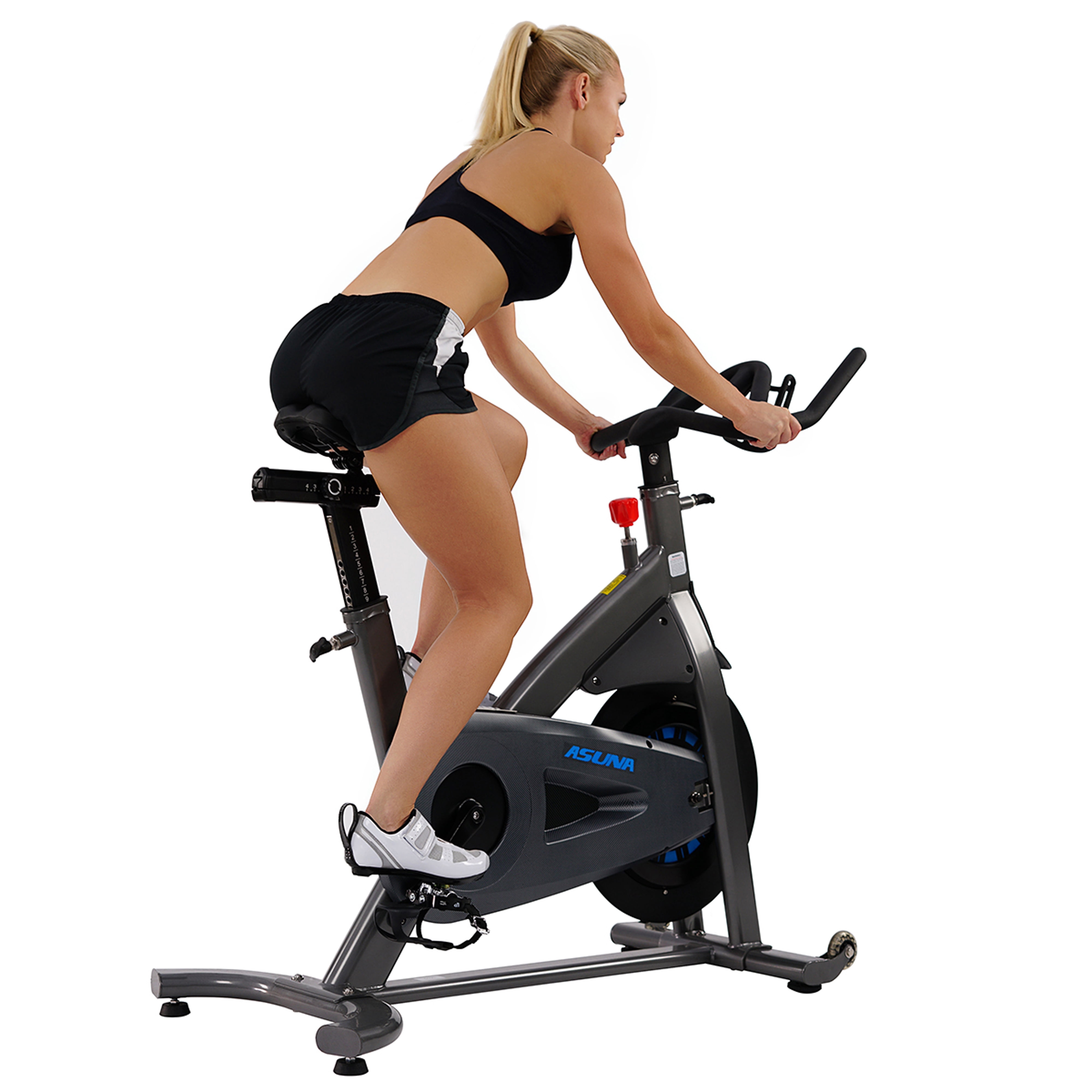 ASUNA 5150 Magnetic Chain Drive Turbo Commercial Indoor Cycling Trainer Exercise Bike