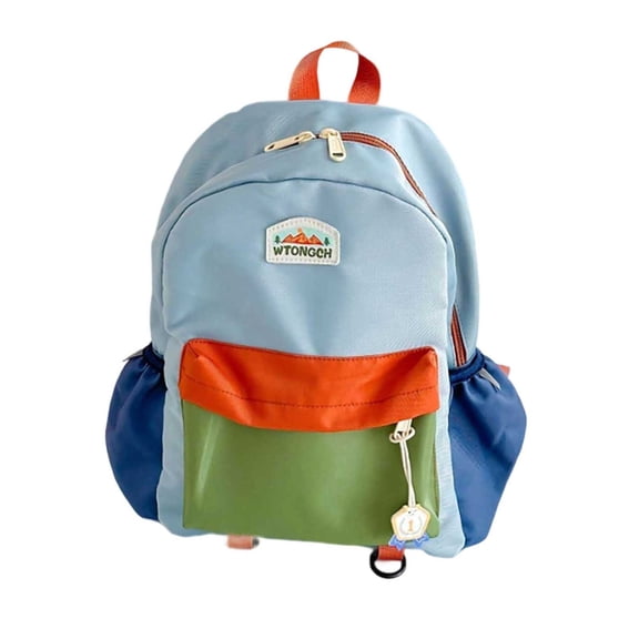 Weebloom Cute School Backpack For Toddler Boys Girls Color Block Cute Kindergarten Schoolbag Casual Lightweight Travel Backpack Bookbag Preschool Elementary Green