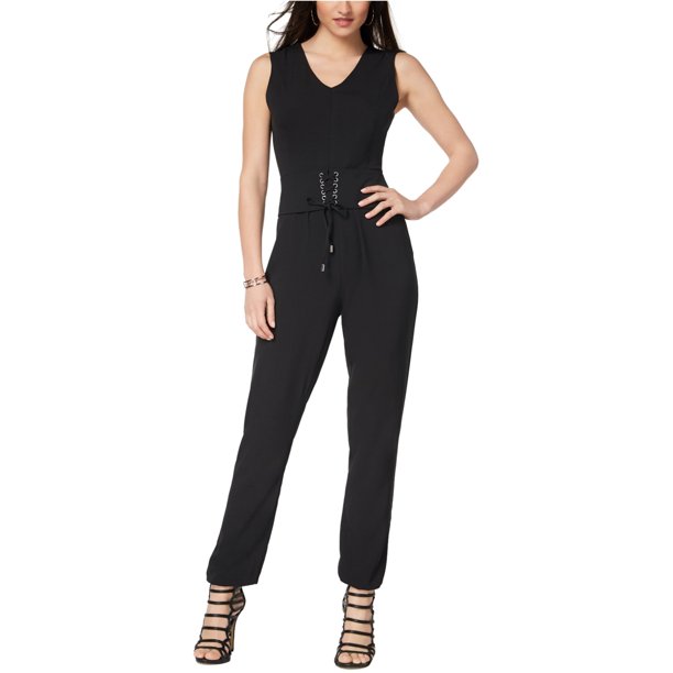Mono con Cintura Corsé XOXO para Mujer Negro Extragrande
