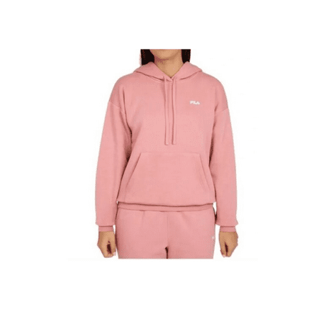 FILA Ladies' Embroidered Logo Fleece Hoodie (Dusty Rose,XXL)