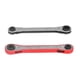 thumbnail image 2 of Paquete de 2 llaves de trinquete Juego de herramientas cuadradas de acero de alto carbono de doble punta para reparar herramientas de llave de doble punta, 2 of 8