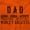 Orange, variant on Dad Genuine World's Greatest Father Men's Crewneck Sweatshirt Brisco Brands X