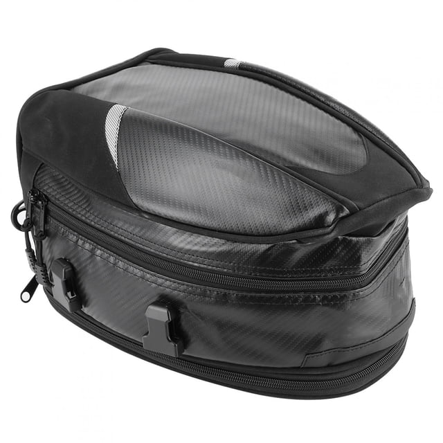 Equipo Bolsa De Sillín Trasera Para Motocicleta Paquete De Almacenamiento Trasero Impermeable Para Equipaje De Casco 18.5L