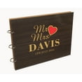 thumbnail image 7 of Darling Souvenir Personalized Engraved Laser Cut Wedding Guest Book Wooden Cover Sign-in Book Registry Guestbook Scrapbook-88, 7 of 7
