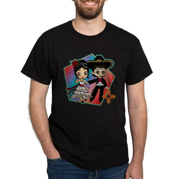 CafePress - FIESTA DANCERS T Shirt - Men's Classic Graphic Cotton T-Shirt