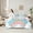 Blue, variant on Feelyou Cartoon Rainbow Unicorn Twin Bedding Sets 7pcs for Kids, Stars Clouds Girl Bedding Comforter Set, Psychedelic Galaxy Sheet Sets