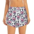 thumbnail image 4 of Lsque Baby Cow Printed Women's Running Shorts with Liner Pockets,Elastic Quick Dry Workout Athletic Gym Yoga Shorts,Womens High Waist Shorts-XX-Large, 4 of 9