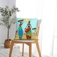 thumbnail image 5 of Yiaed African Women Print Pillow Covers Super Soft Decorative Square Throw Pillow Covers Case Cushion Covers for Sofa Couch Bedroom Car Decor（No pillow core）-16"x16", 5 of 7