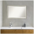 thumbnail image 5 of Amanti Art Two Tone Silver Beveled Wood Bathroom Wall Mirror, 5 of 10