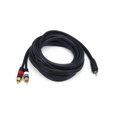 UPC: 0844660055990 | Monoprice Premium 5599 10  RCA Audio/Video Cable Black 105599