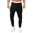 thumbnail image 3 of LEEy-world Men'S Pants Men's Lightweight Jogger Pants Workout Running Pants Tapered Joggers for Men with Zipper Pockets Black,XL, 3 of 4