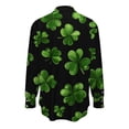 thumbnail image 2 of TaTaai Ladies Fashion St. Patrick's Day Long Sleeve Shirt Printed Round Neck Casual Blouse Lightweight Soft Polyester Top for Daily Party Work Vacation All Seasons Wear Gift, 2 of 5