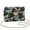 Abstract Ink Splash, variant on Leopard Leather Crossbody Bags for Women Fashion Cell Phone Women's Shoulder Handbags Easy to Carry Casual Small Bag with Removable Chain for everyday