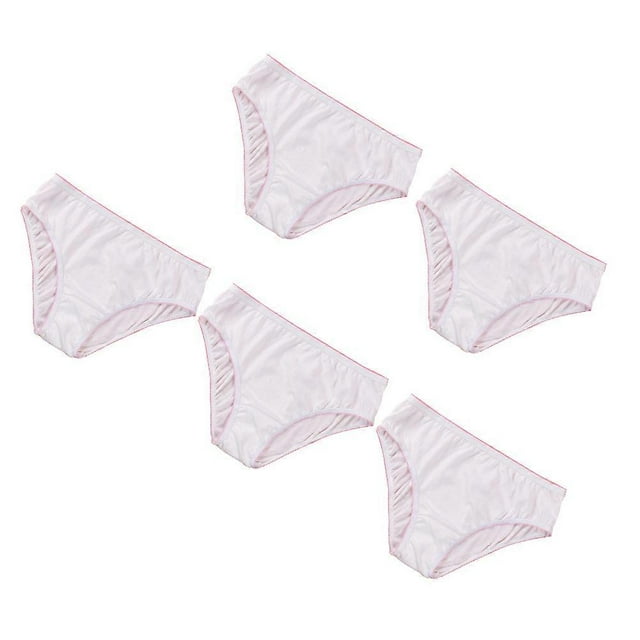Disposable Panties Travel Cotton Breathable Underwear for Women 5Pcs