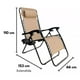 thumbnail image 2 of Silla Camastro Reclinable CJR Gravedad 0 Plegable Jardin Playa Cafe, 2 of 9