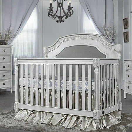 Evolur Julienne 5 in 1 Convertible Crib - Antique Grey