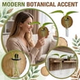 thumbnail image 2 of Wall Mounted Glass Planter, Natural Wood Slice Single Test Tube Hydroponic Vase, Hanging Plant Propagation Station for Indoor Home Decor and Office Wall Art Decoration, 2 of 6