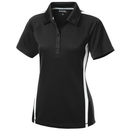 Colorblock Mesh Polo - Sport-Tek Women's Raglan Micro-Mesh Colorblock Polo Shirt