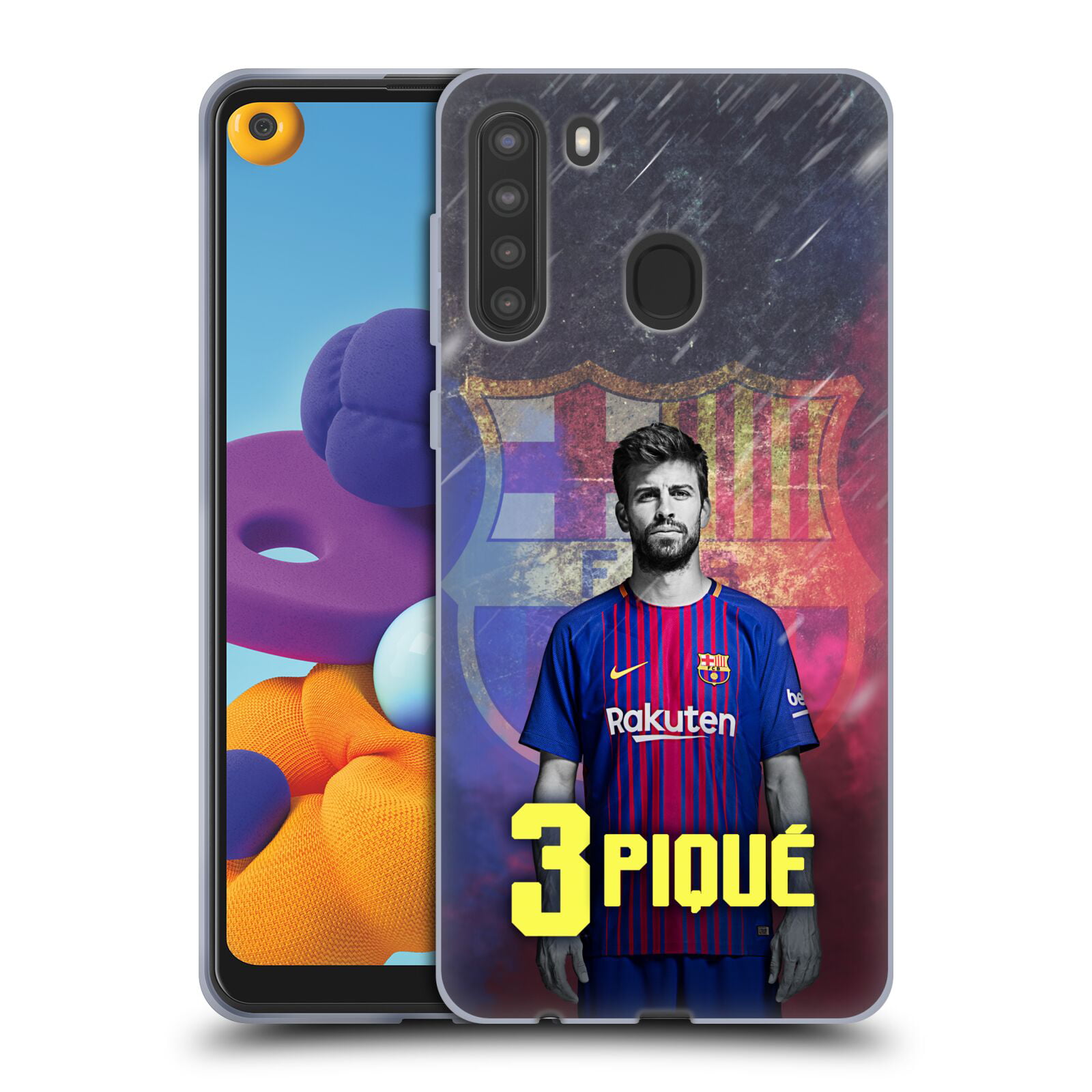 Head Case Designs Officially Licensed FC Barcelona Messi 2017/18 Players Home Kit Group 1 Soft Gel Case Compatible with Apple iPhone XR 