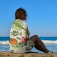thumbnail image 5 of Yibo Watercolor Pineapples Watermelons Beach Towel, Super Absorbent Beach Blanket, Soft Plush Swim Bath Towels, 5 of 7