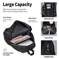 thumbnail image 4 of Easygdp Futuristic Moonlit Cityscape Mochila para Niños y Niñas con Set de Caja de Almuerzo y Estuche para Lápices 3 en 1, Mochila Escolar Estampada para Adolescentes, 4 of 7